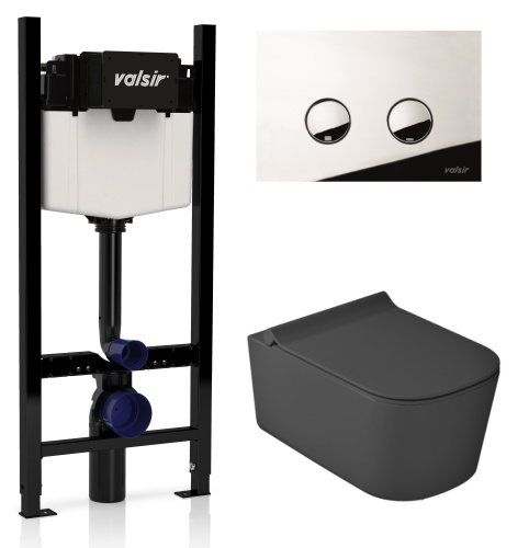 Комплект унитаза с инсталляцией VALSIR KIT VSCR 5486NEMT Slim